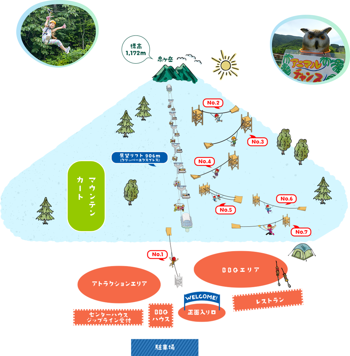 ZIPLINE ADVENTURE MAP ジップラインアドベンチャーマップ